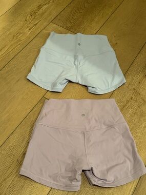 lululemon athletica Women’s High-Rise Align Shorts - Light Blue & Pale Pink